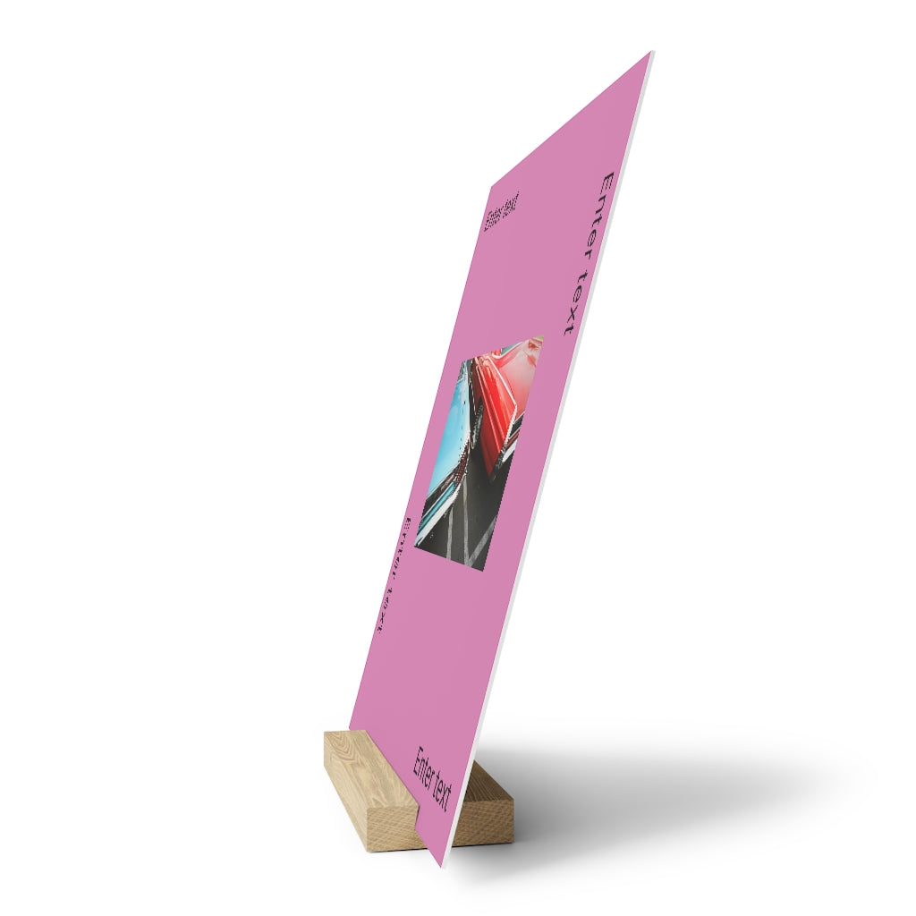 Gallery board with stand