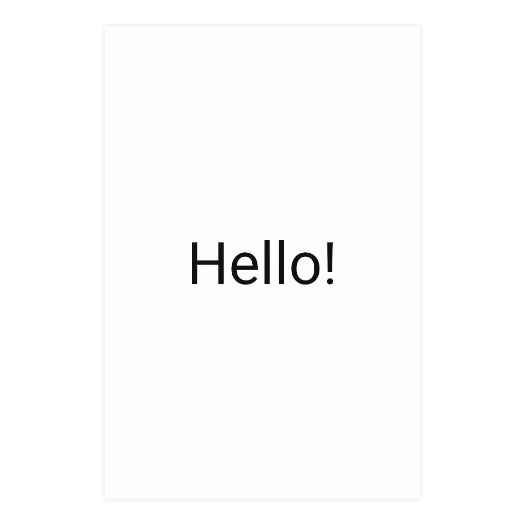 Vertical and Horizontal Matte Posters