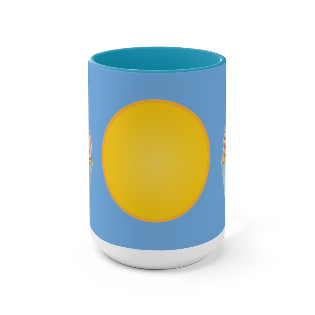 Two-Tone Coffee Mugs, 15oz