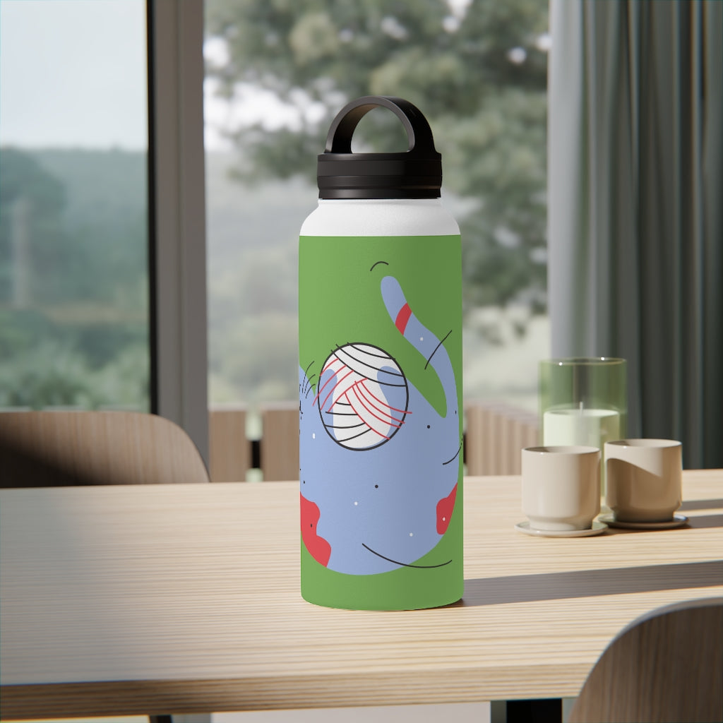 Stainless Steel Water Bottle, Handle Lid