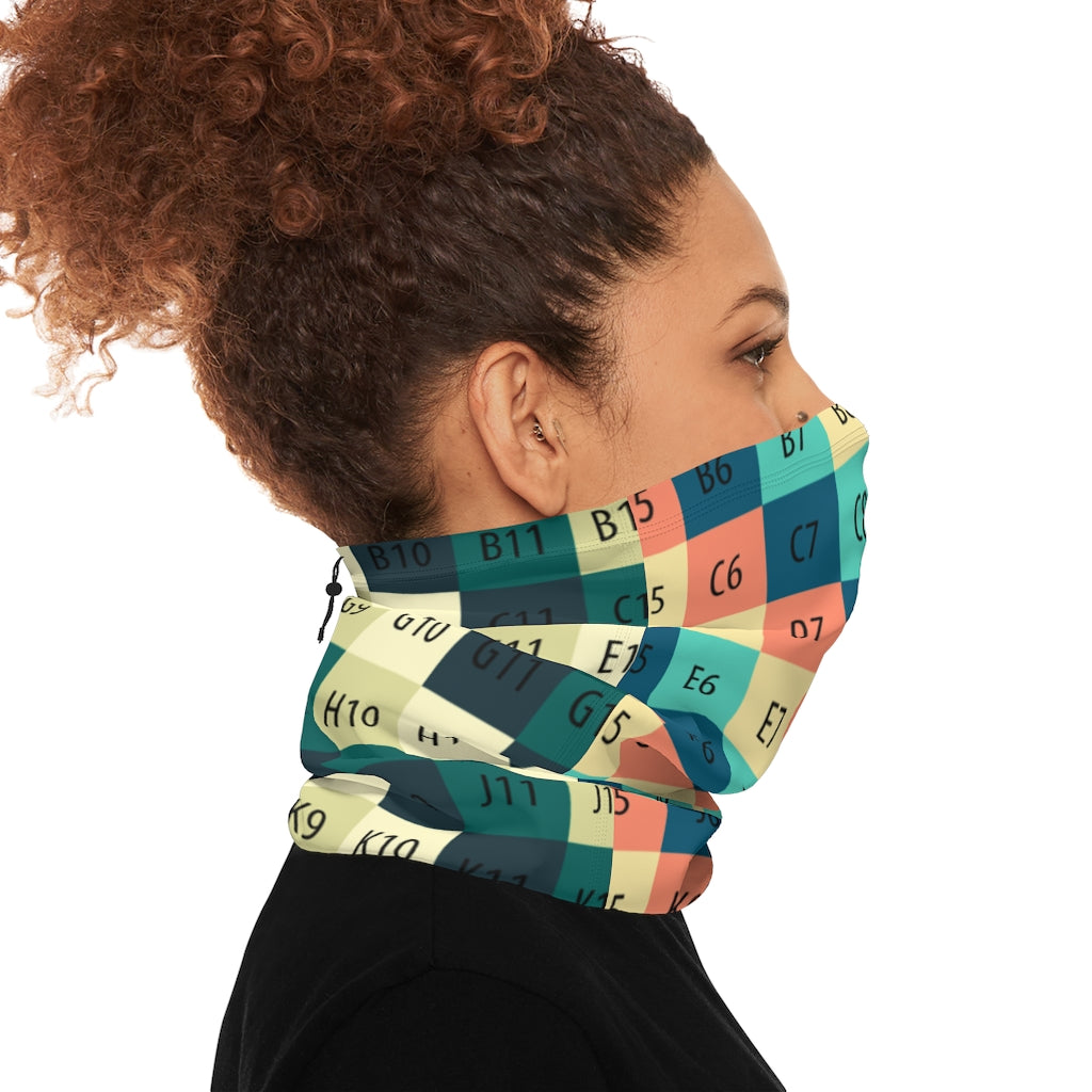 Winter Neck Gaiter With Drawstring