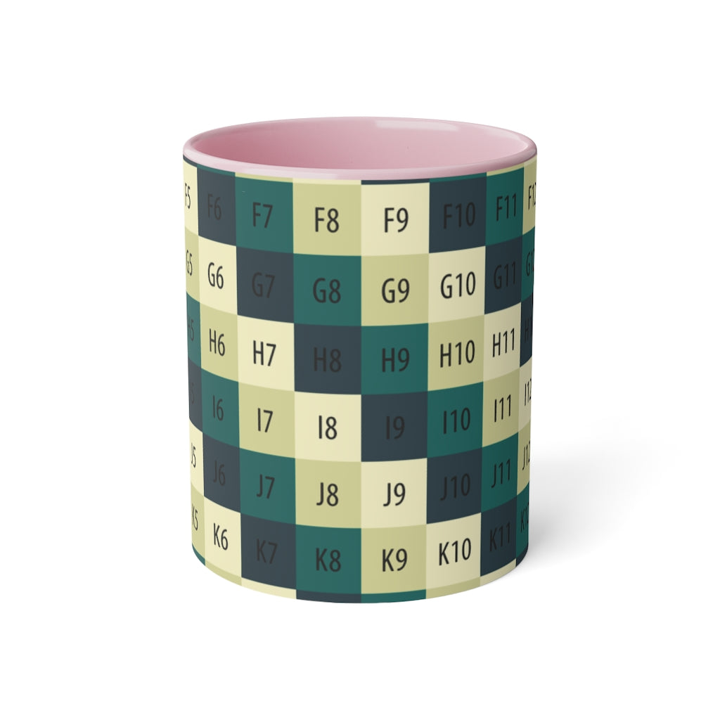 White Accent Mug, 11oz