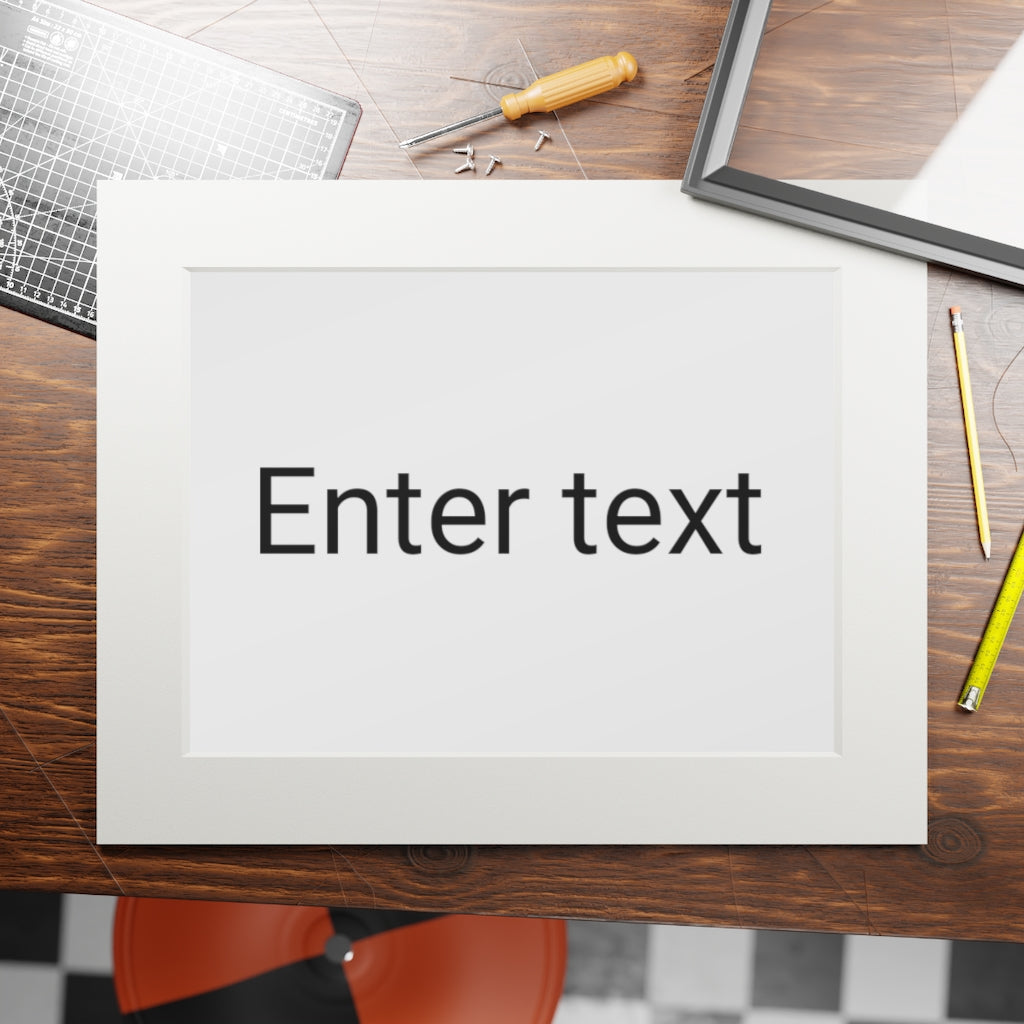 Fine Art Prints (Passepartout Paper Frame)