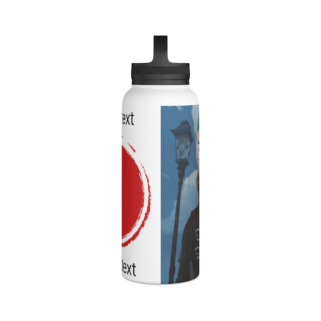 Stainless Steel Water Bottle, Handle Lid