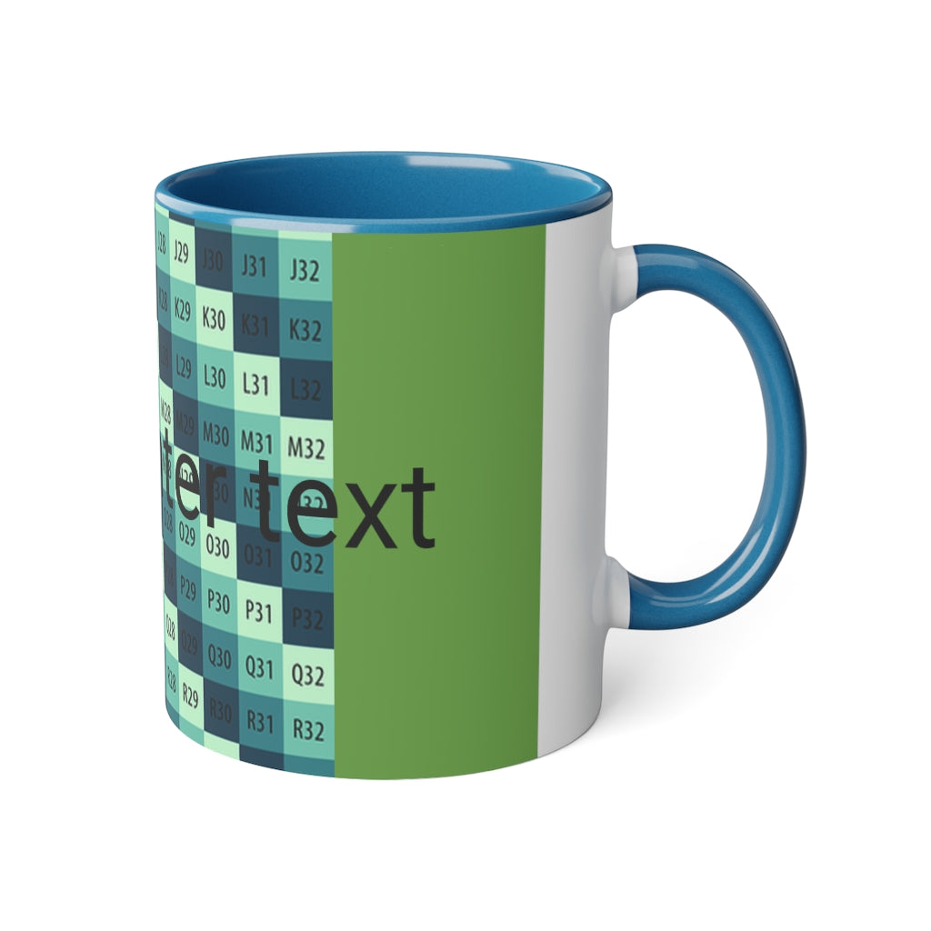 White Accent Mug, 11oz