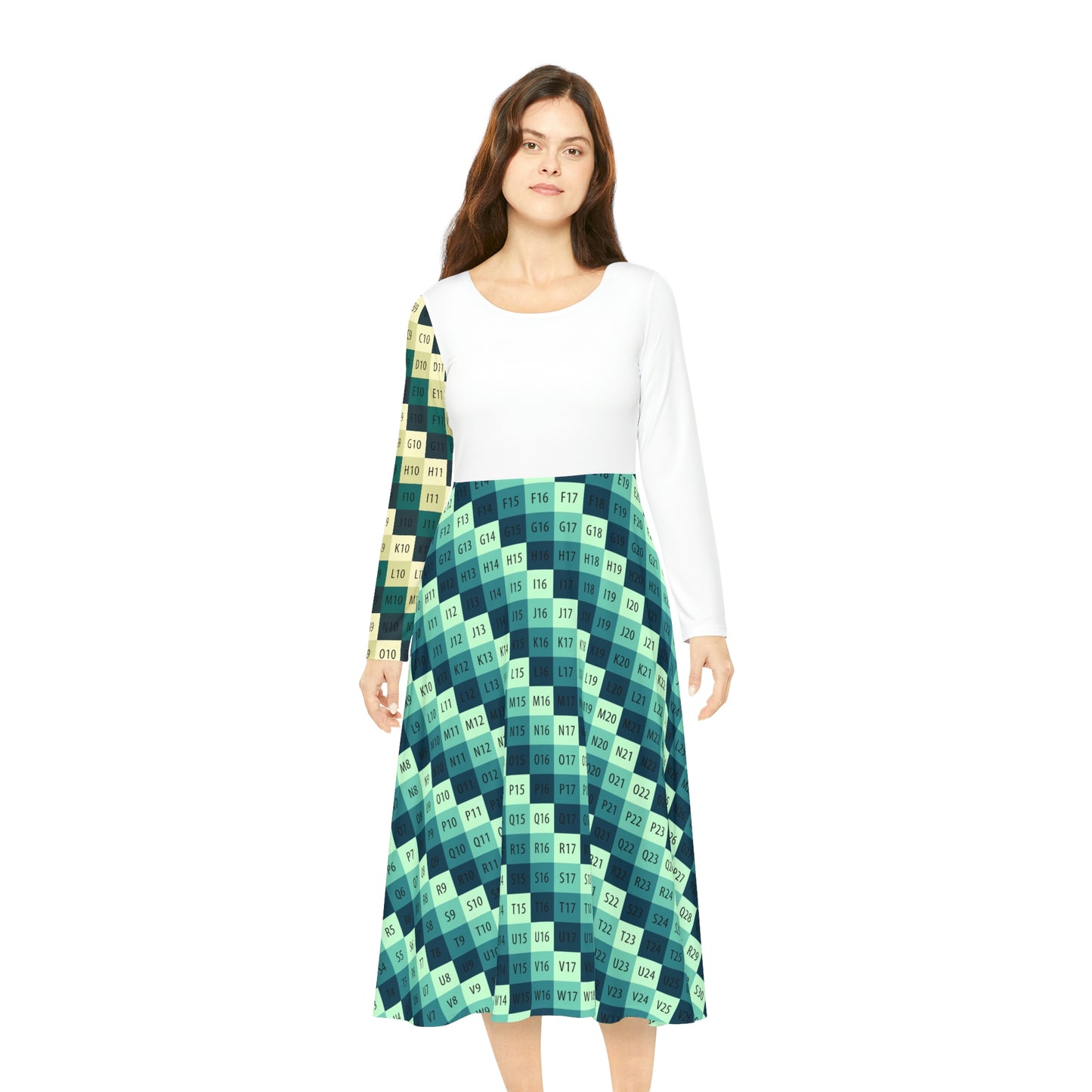 Women's Long-Sleeve Dance Dress