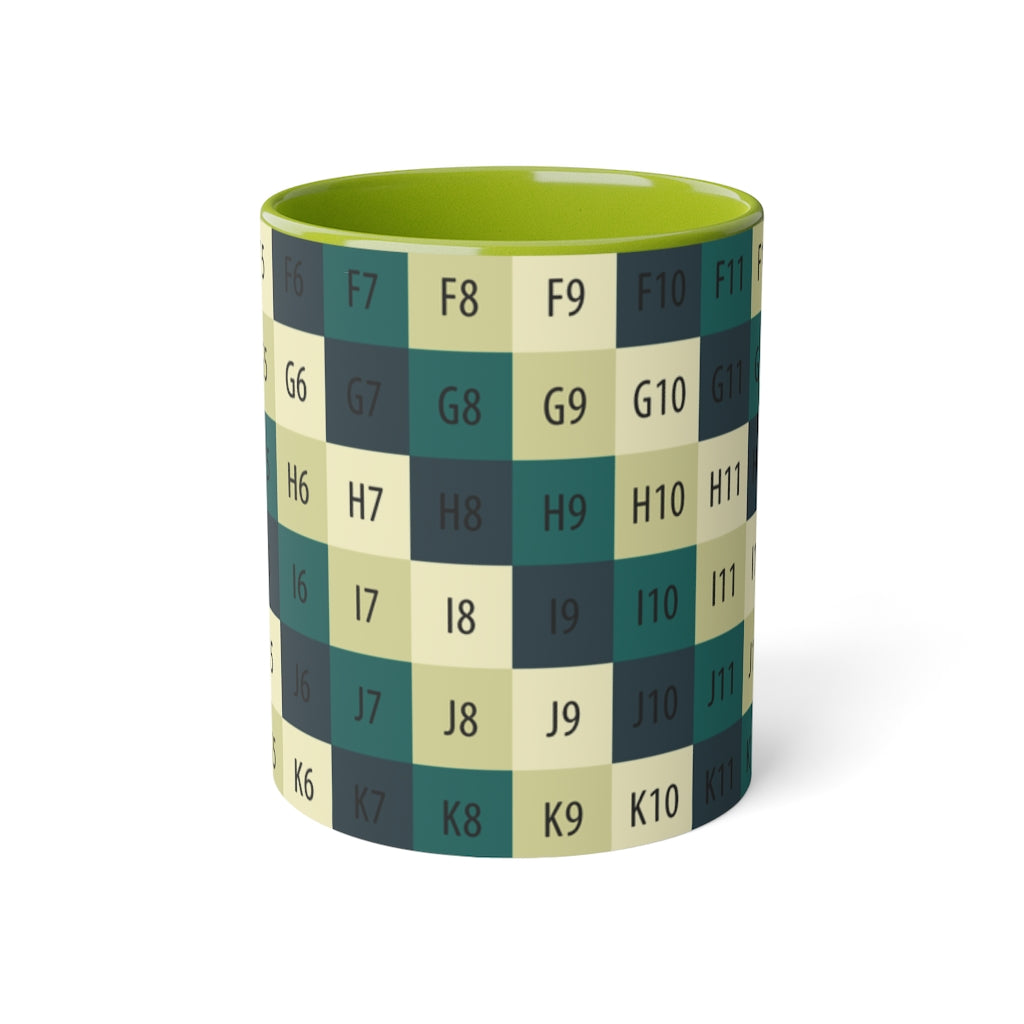 White Accent Mug, 11oz