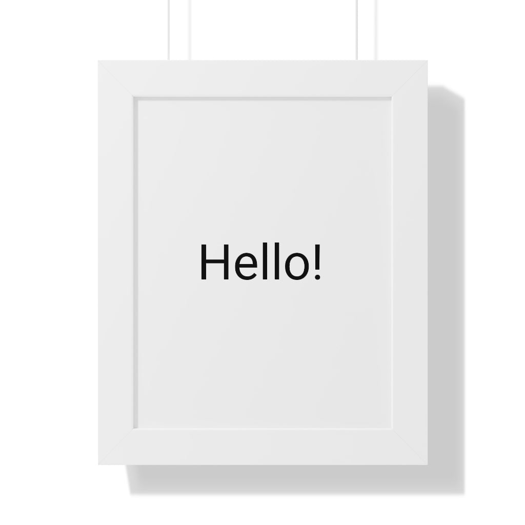 Framed Vertical Poster