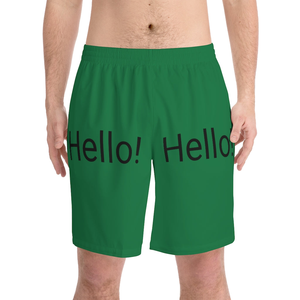 Men's Elastic Beach Shorts (AOP)