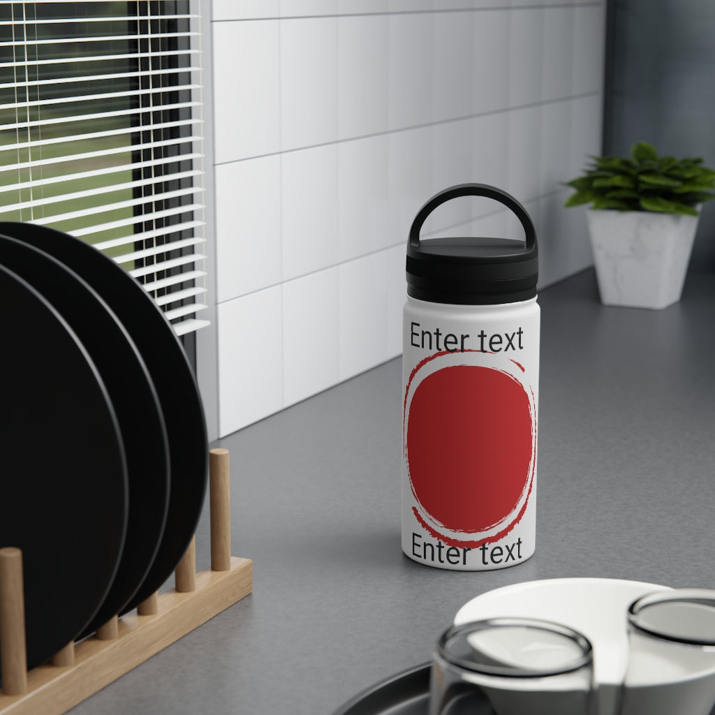 Stainless Steel Water Bottle, Handle Lid