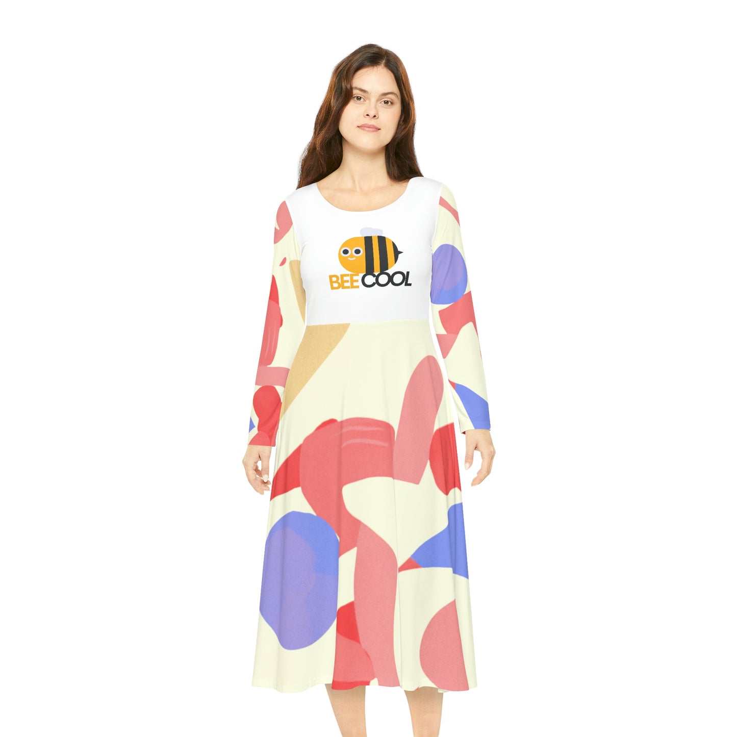 Women's Long-Sleeve Dance Dress