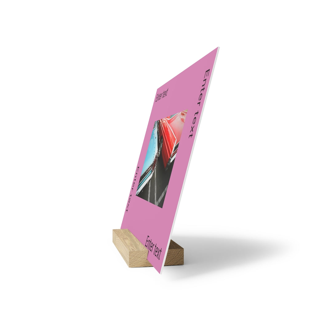 Gallery board with stand