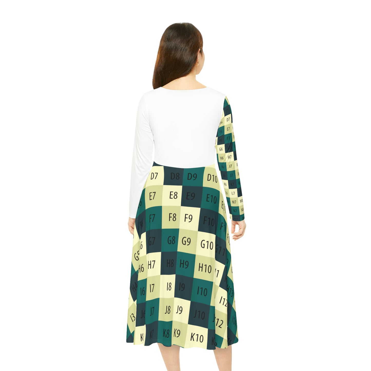 Women's Long-Sleeve Dance Dress