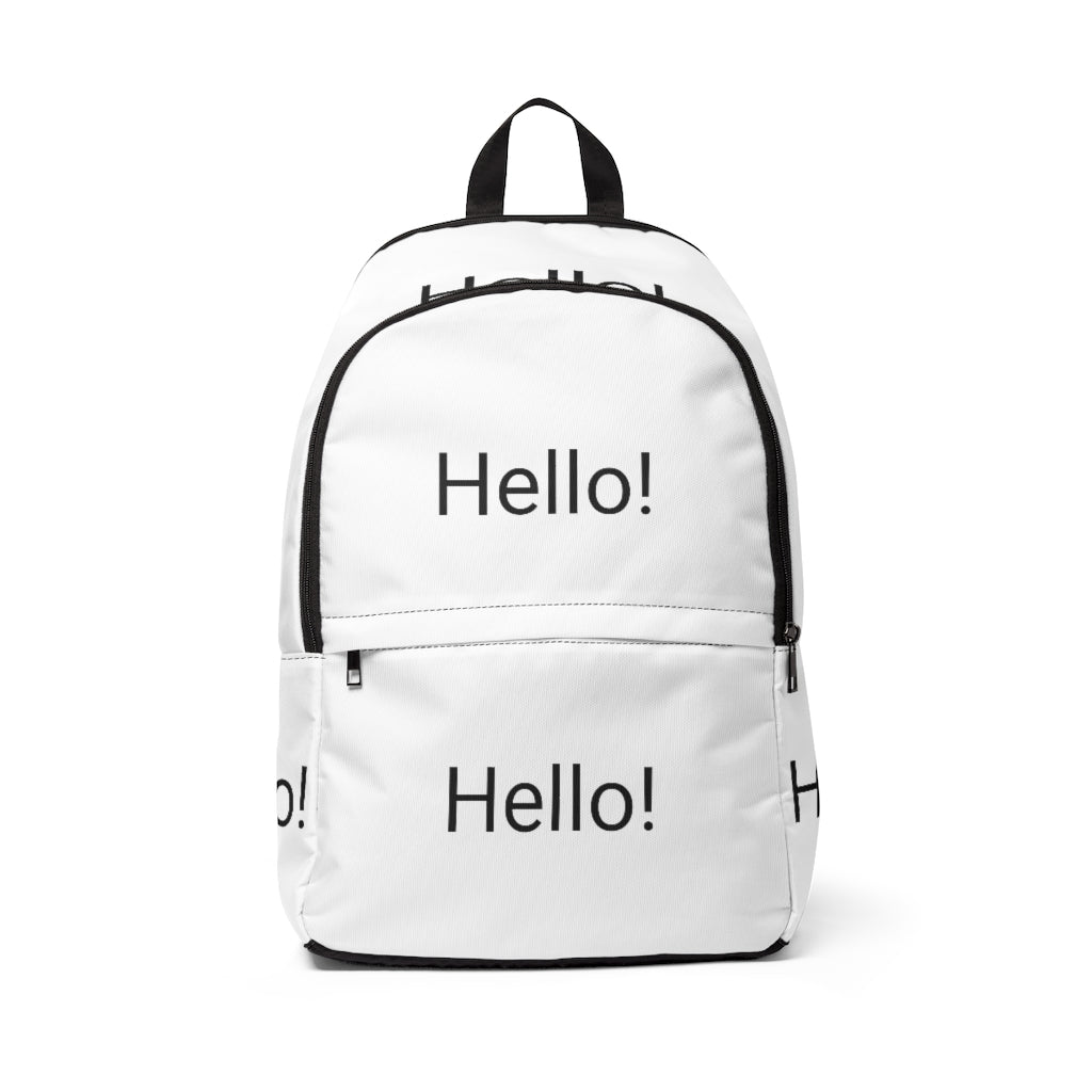 Unisex Fabric Backpack