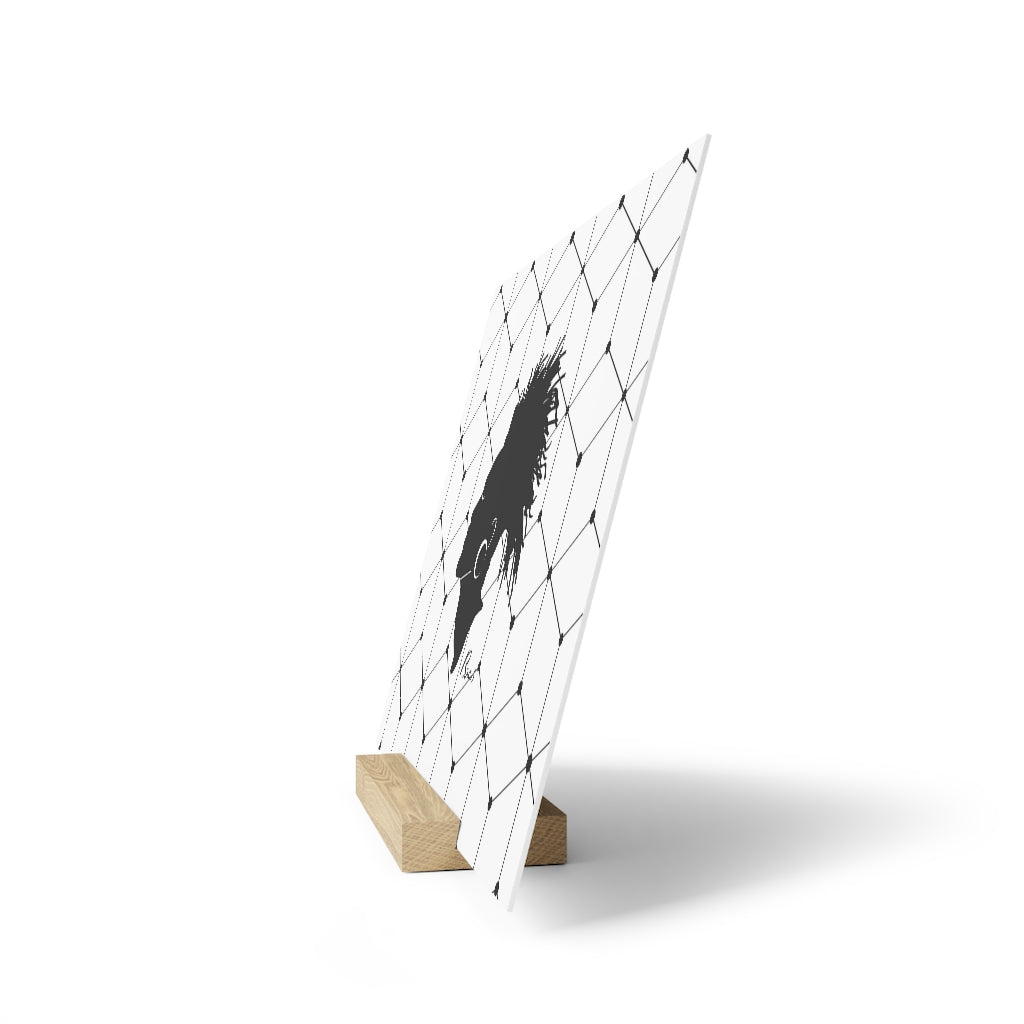 Gallery board with stand