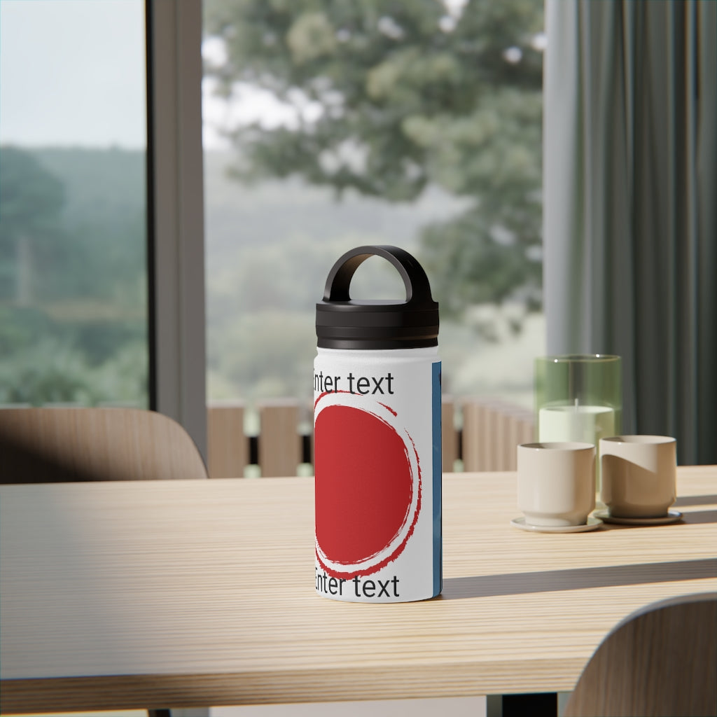 Stainless Steel Water Bottle, Handle Lid