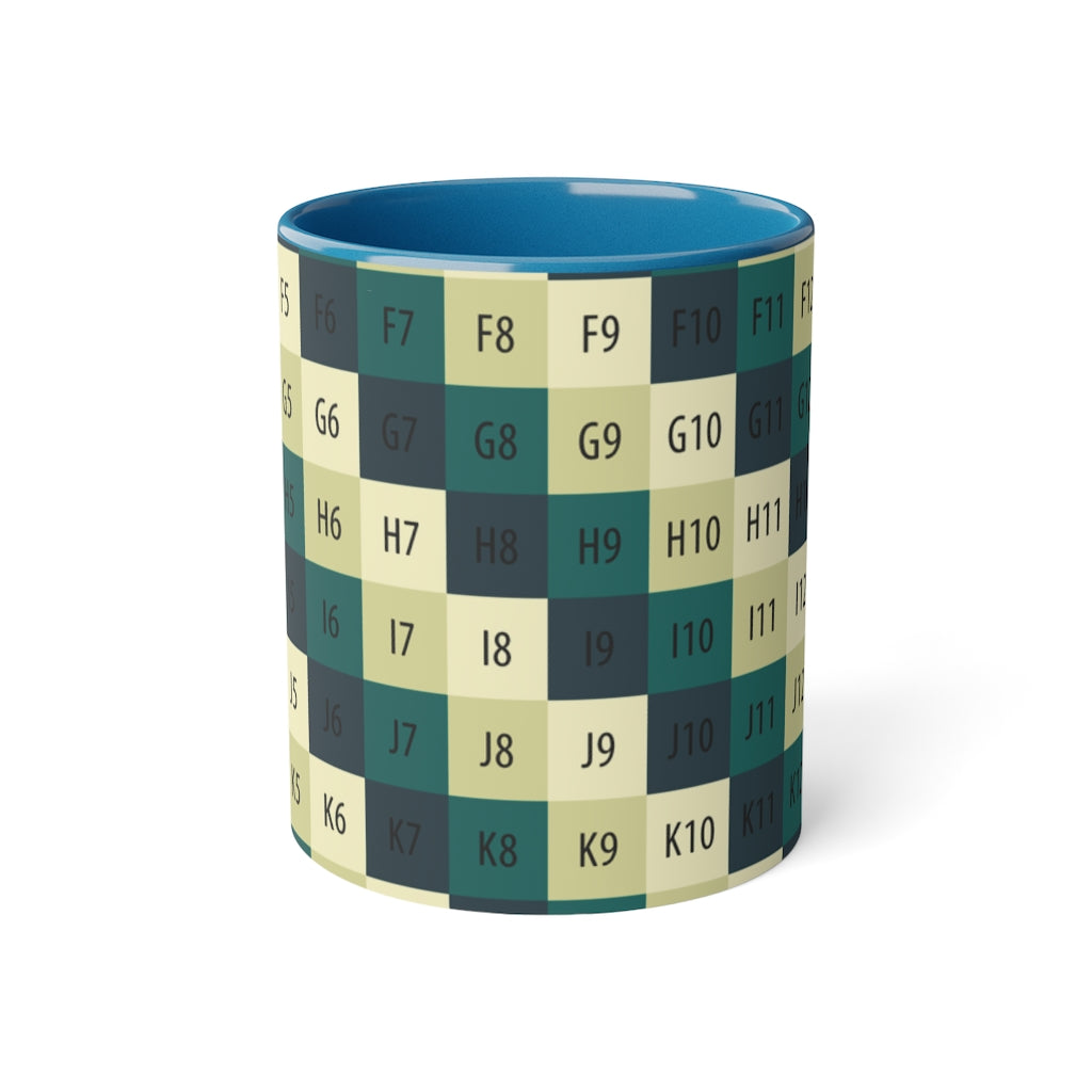 White Accent Mug, 11oz