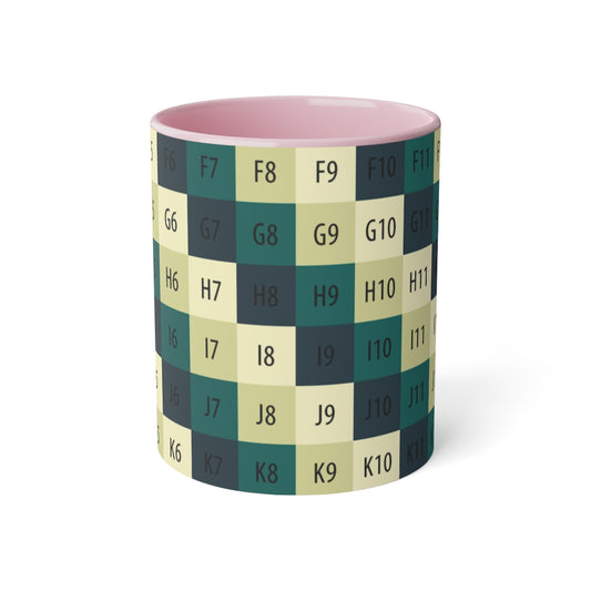 White Accent Mug, 11oz