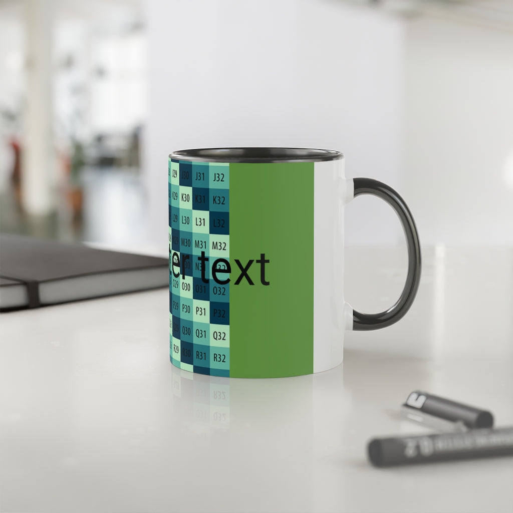 White Accent Mug, 11oz