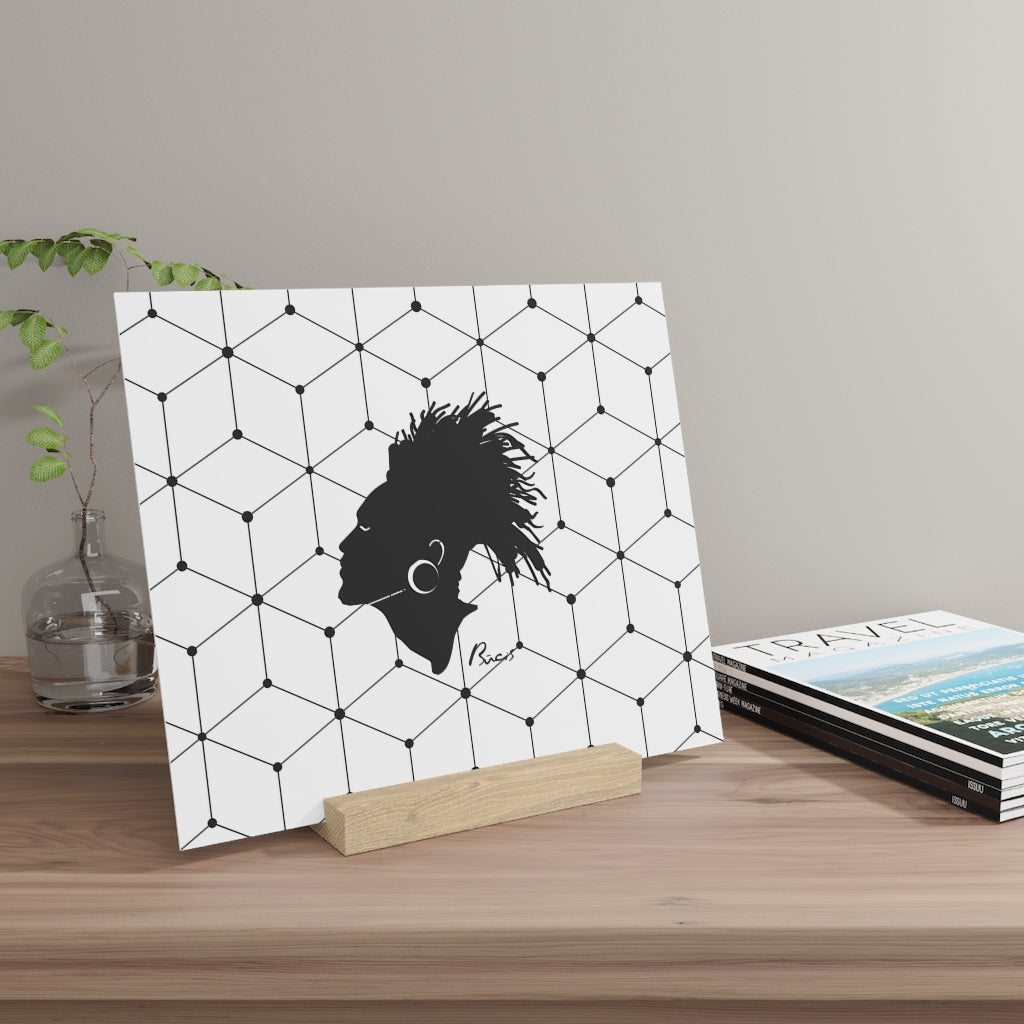 Gallery board with stand