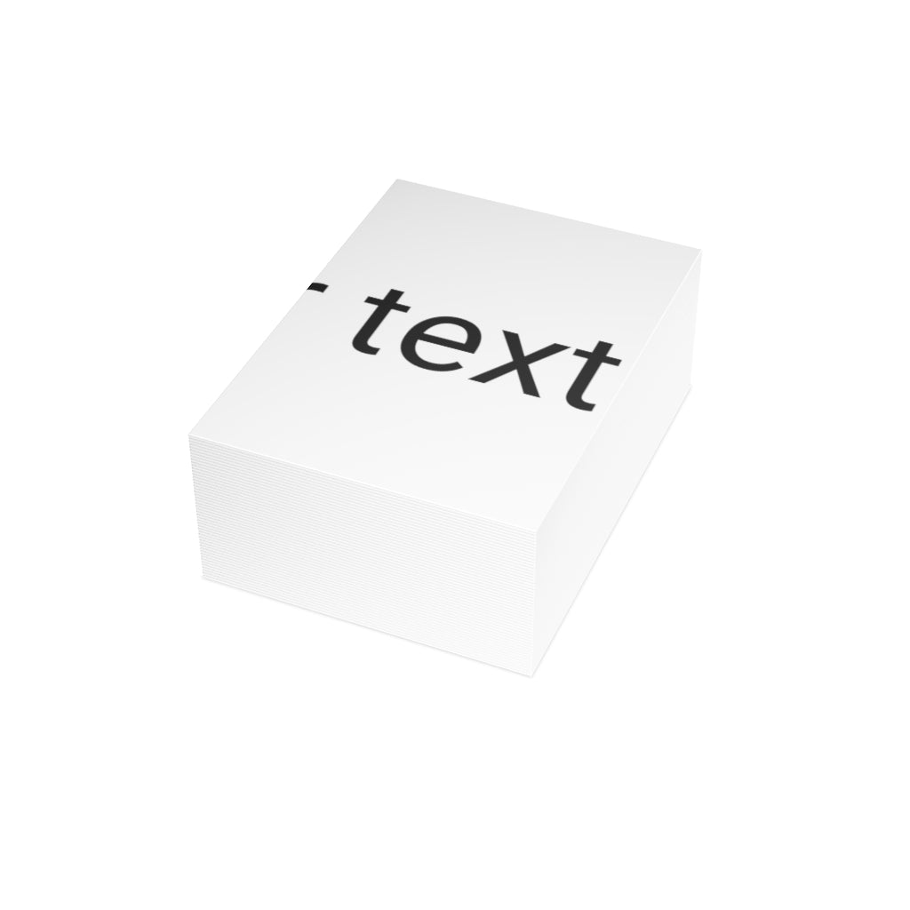 Folded Greeting Cards (1, 10, 30, and 50pcs)