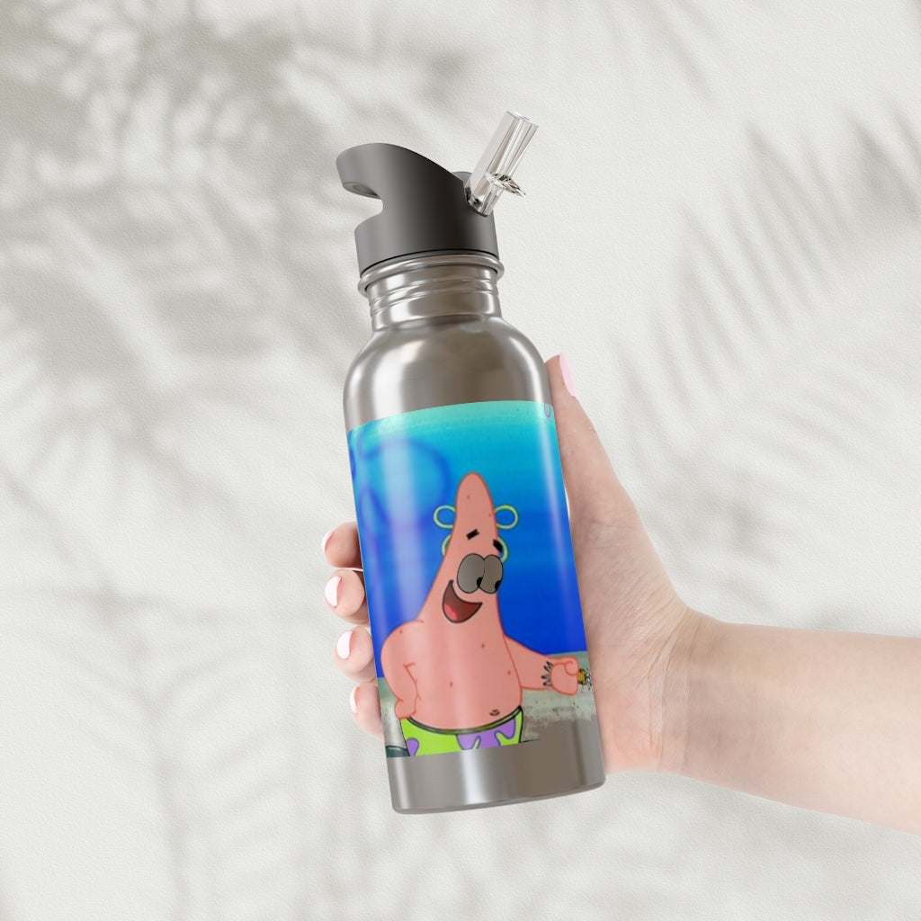 Stainless Steel Water Bottle With Straw, 20oz