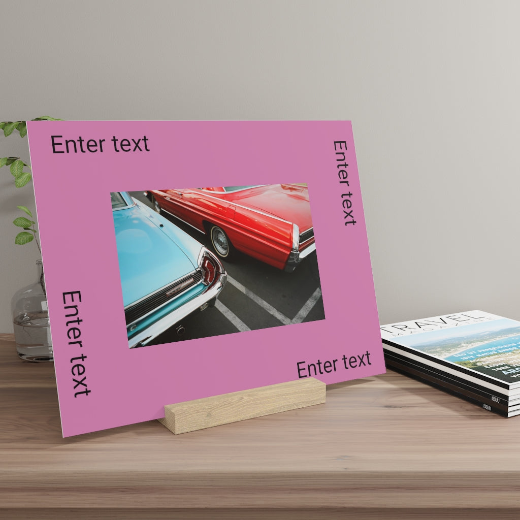 Gallery board with stand