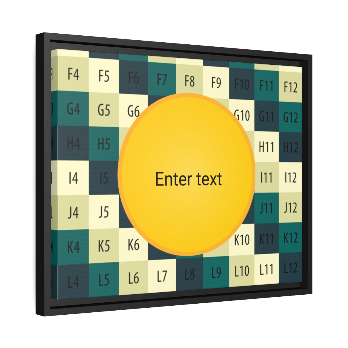 Matte Canvas, Black Frame