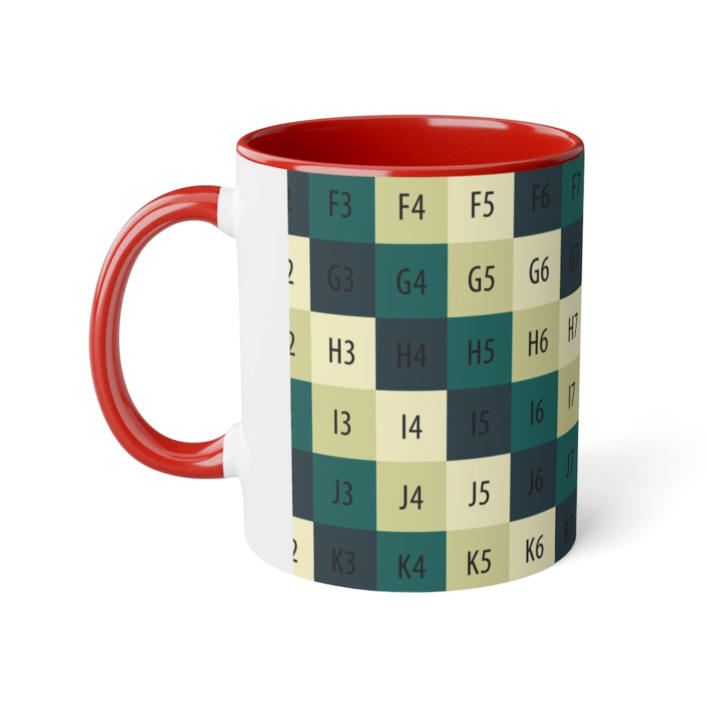 White Accent Mug, 11oz