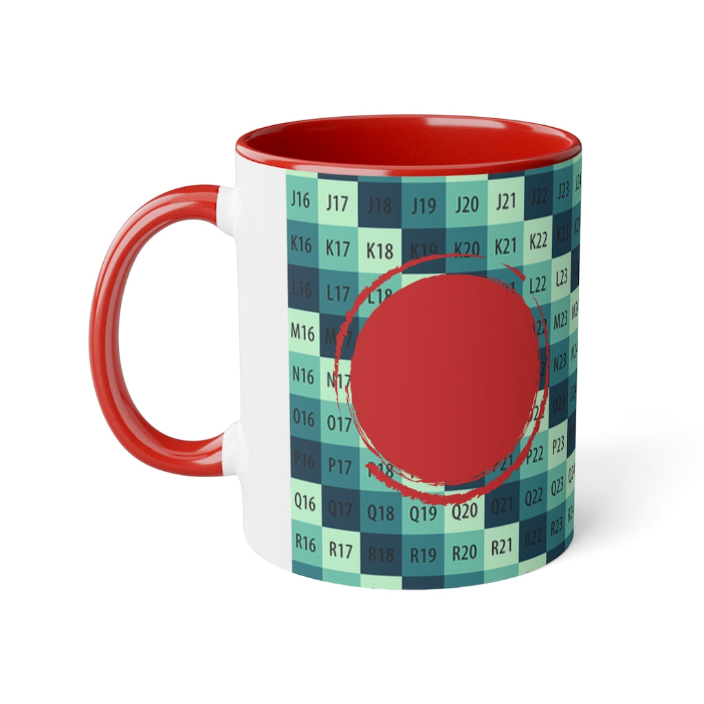 White Accent Mug, 11oz