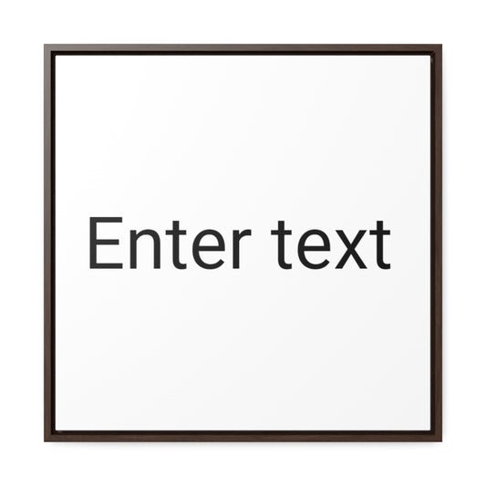 Gallery Canvas Wraps, Square Frame