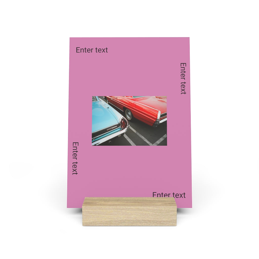 Gallery board with stand