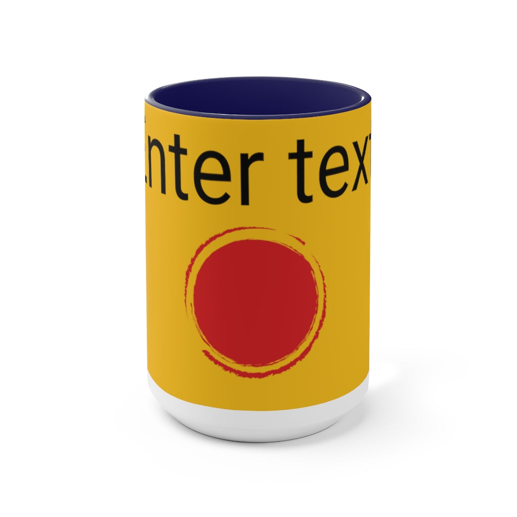 Two-Tone Coffee Mugs, 15oz