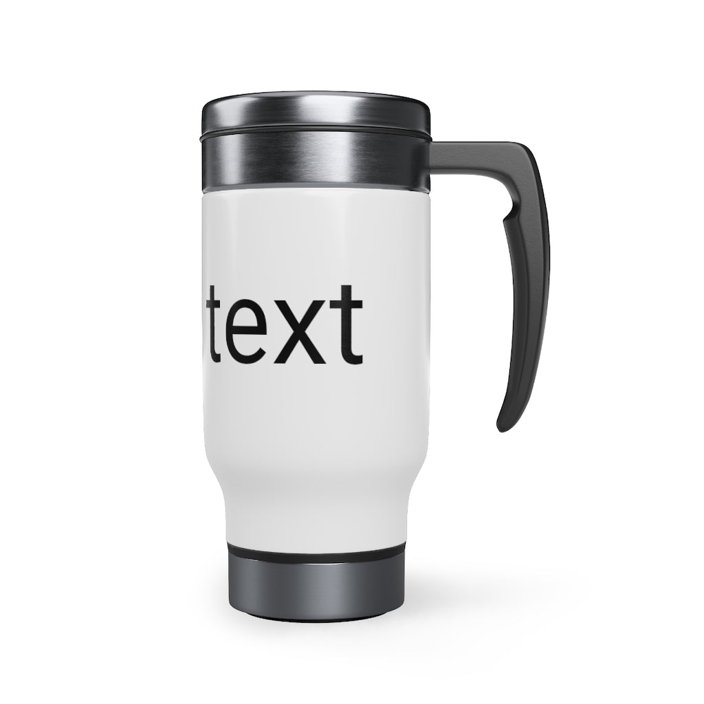 Stainless Steel Travel Mug with Handle, 14oz