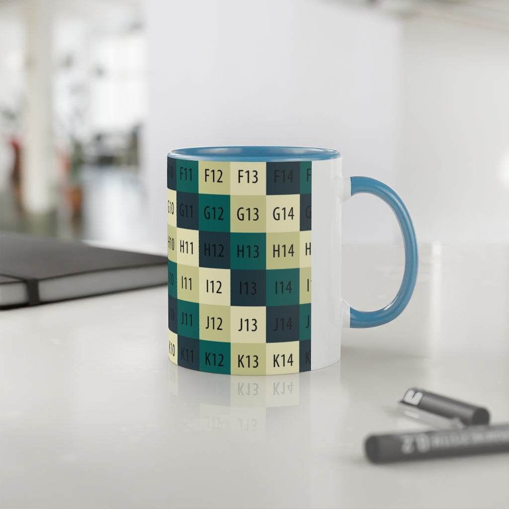 White Accent Mug, 11oz