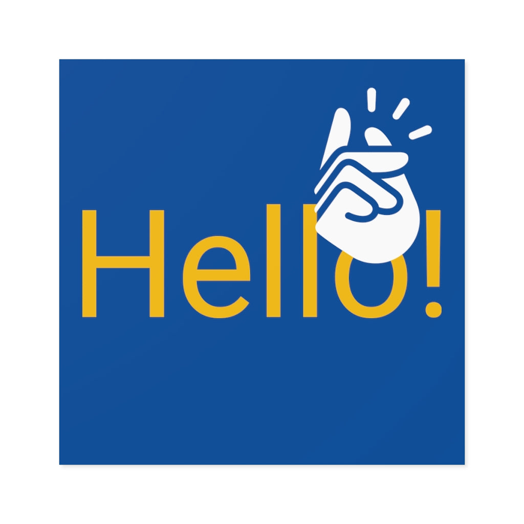 Square Stickers, Indoor/Outdoor