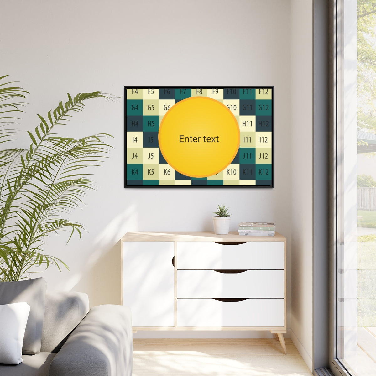 Matte Canvas, Black Frame