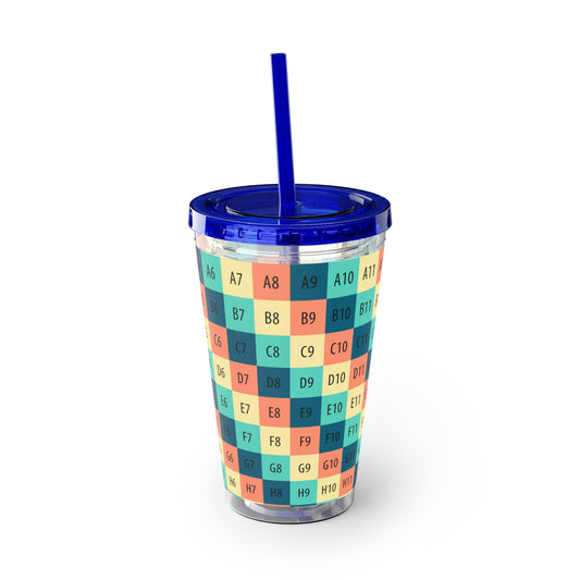BPA-Free Tumbler with Straw, 16oz