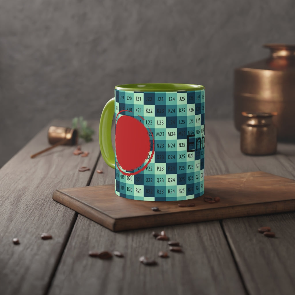 White Accent Mug, 11oz