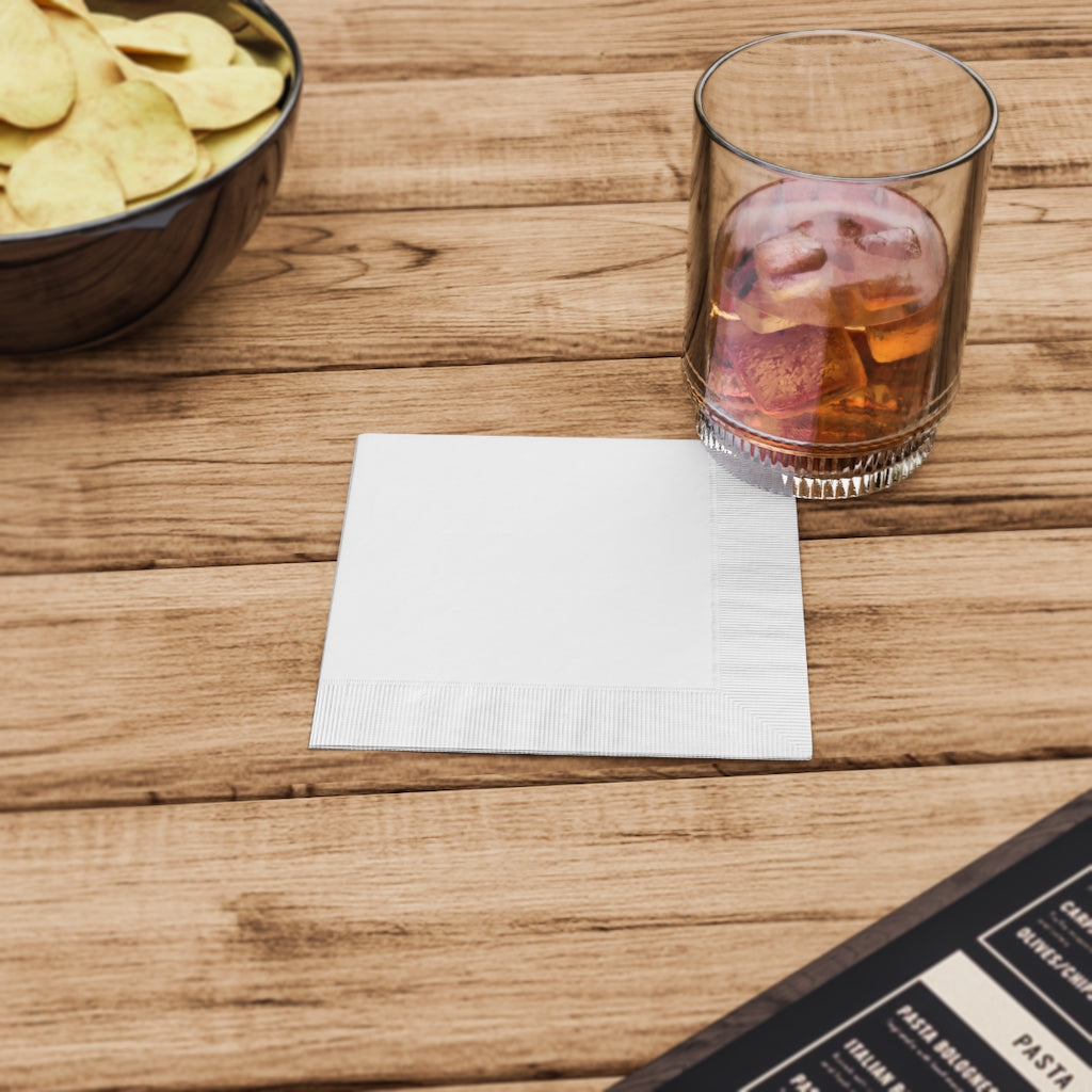 White Coined Napkins
