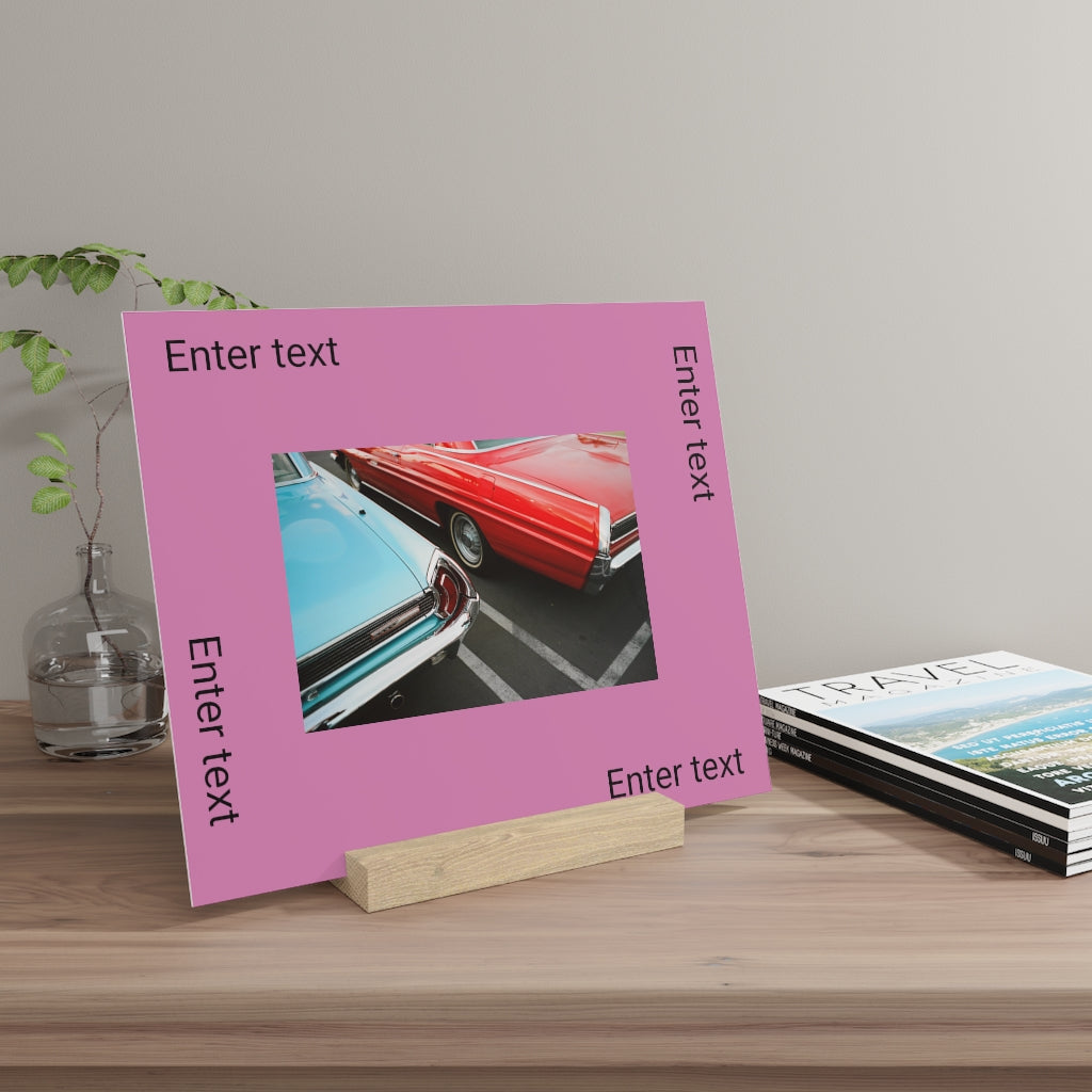 Gallery board with stand