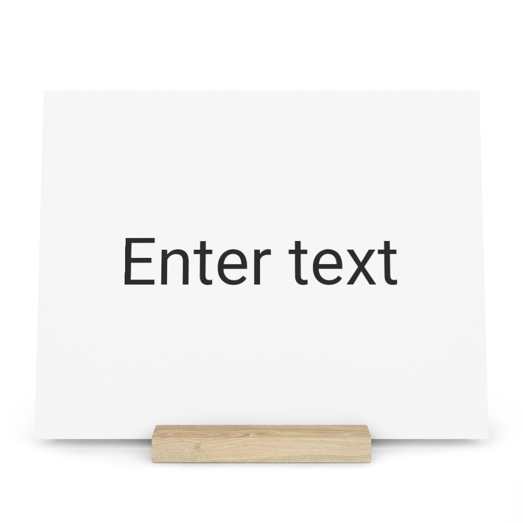 Gallery board with stand