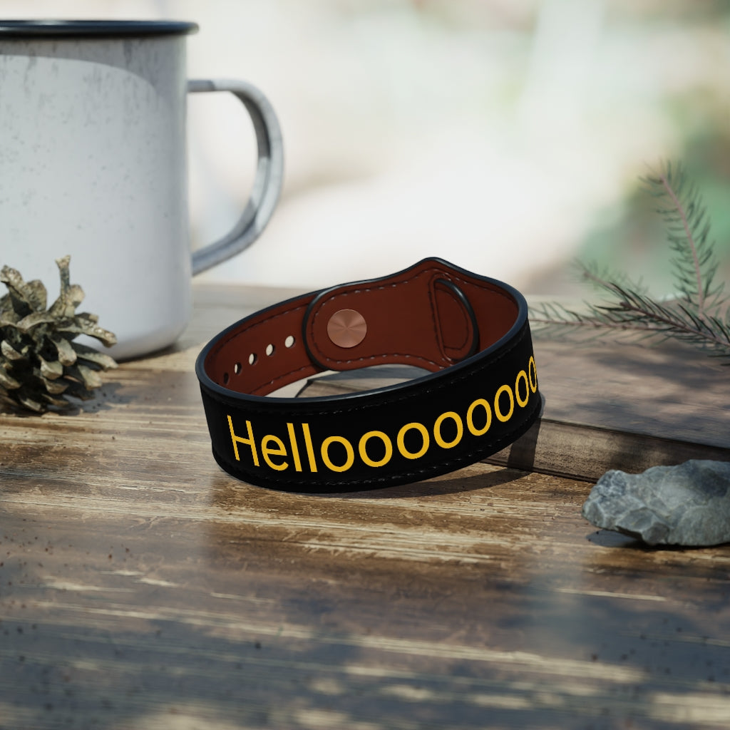 Vegan Leather Wristband