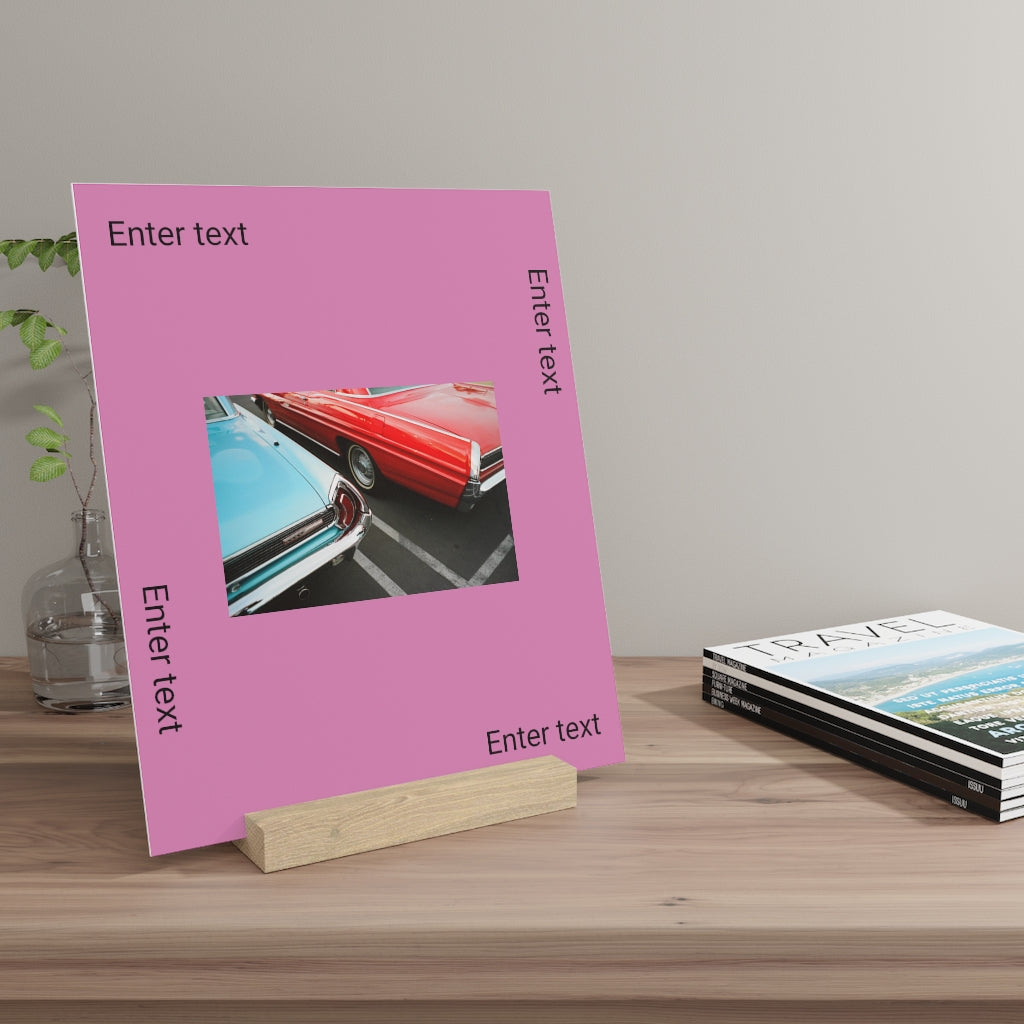 Gallery board with stand