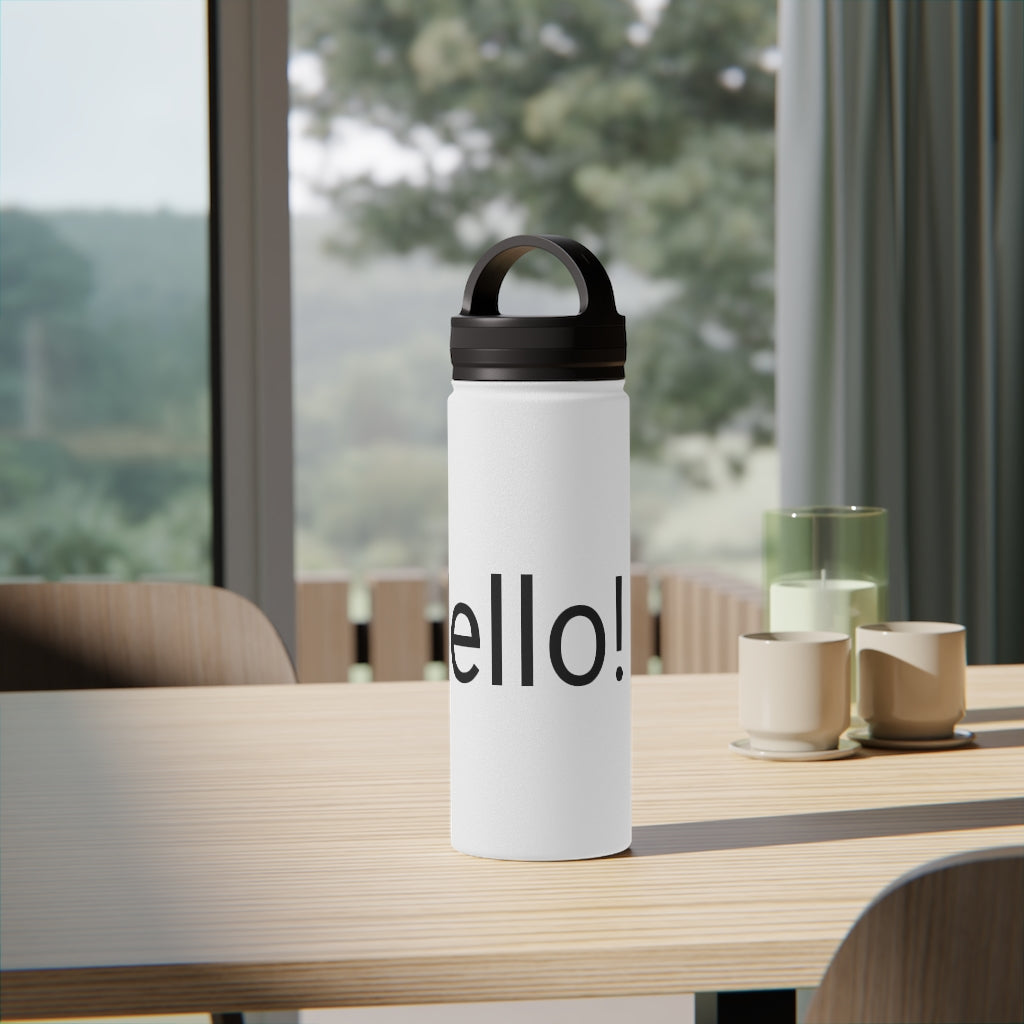 Stainless Steel Water Bottle, Handle Lid
