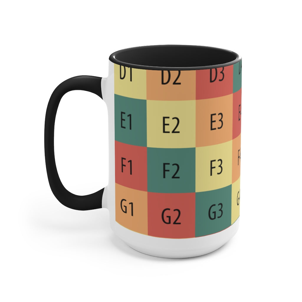 Two-Tone Coffee Mugs, 15oz