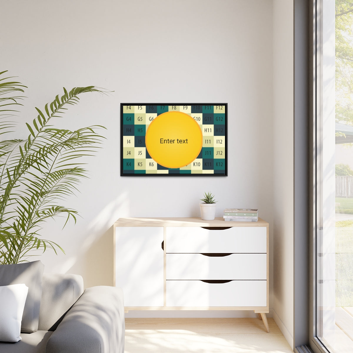 Matte Canvas, Black Frame