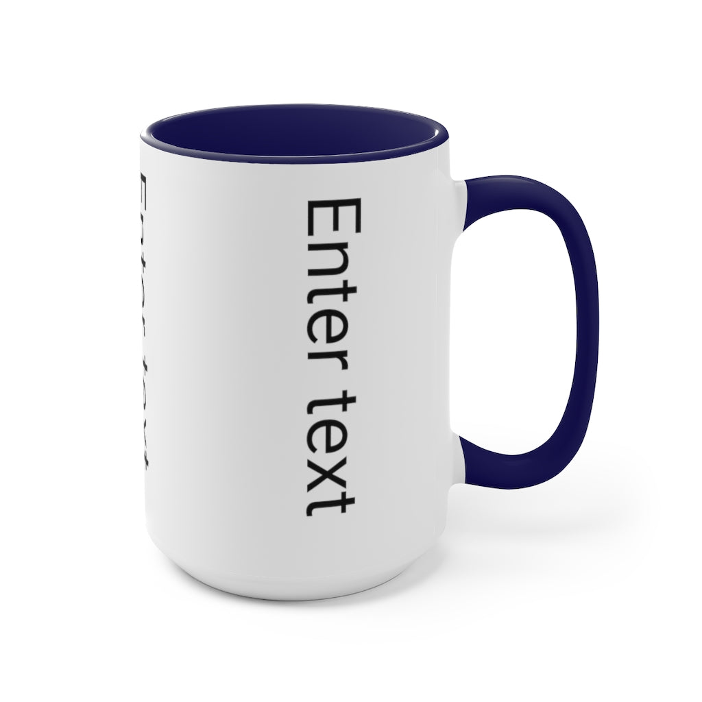 Two-Tone Coffee Mugs, 15oz