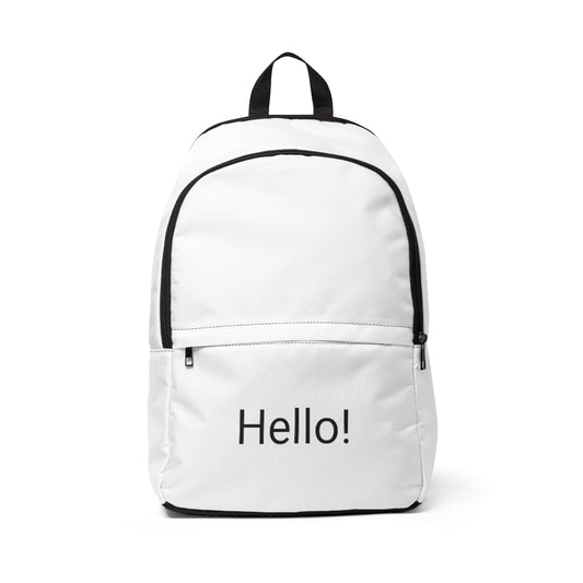 Unisex Fabric Backpack