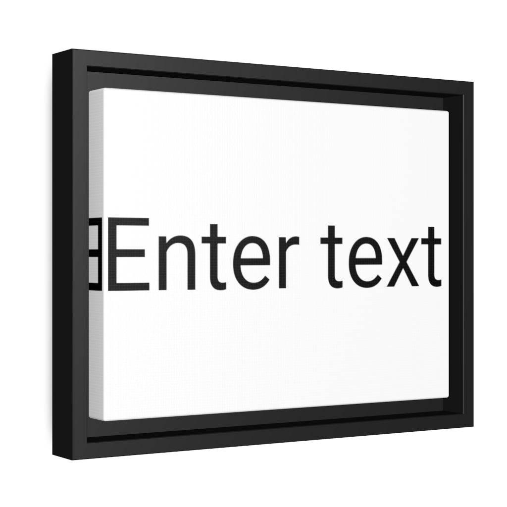 Matte Canvas, Black Frame